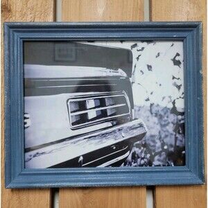 Framed 8x10 B/W Photo 1st Generation 1969 Classic Chevy Camaro Rear End